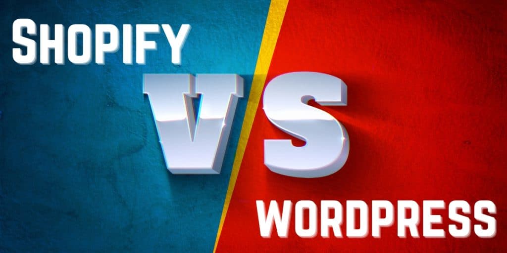 Comparison between Shopify pricing and WordPress for ecommerce